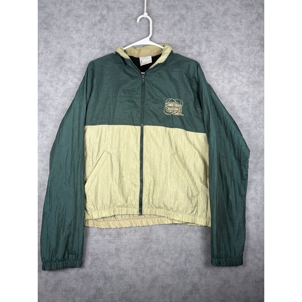 Vintage 2001 NCAA Final Four Twin Cities Windbreaker Jacket USA Medium Green